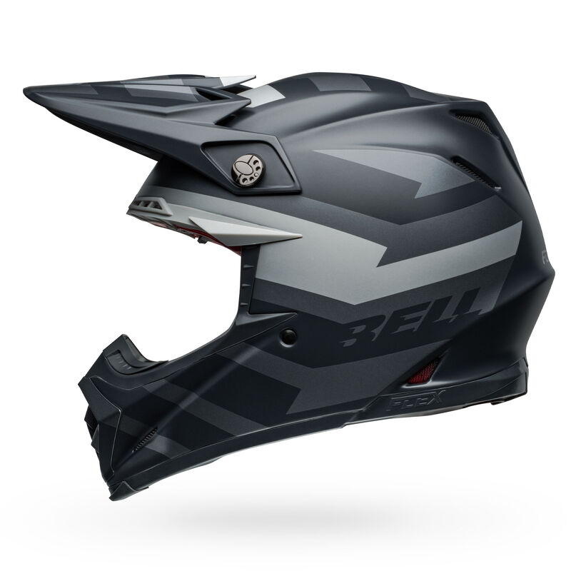 Bell Moto-9S Flex Helmets (Banshee Satin Black/Silver)