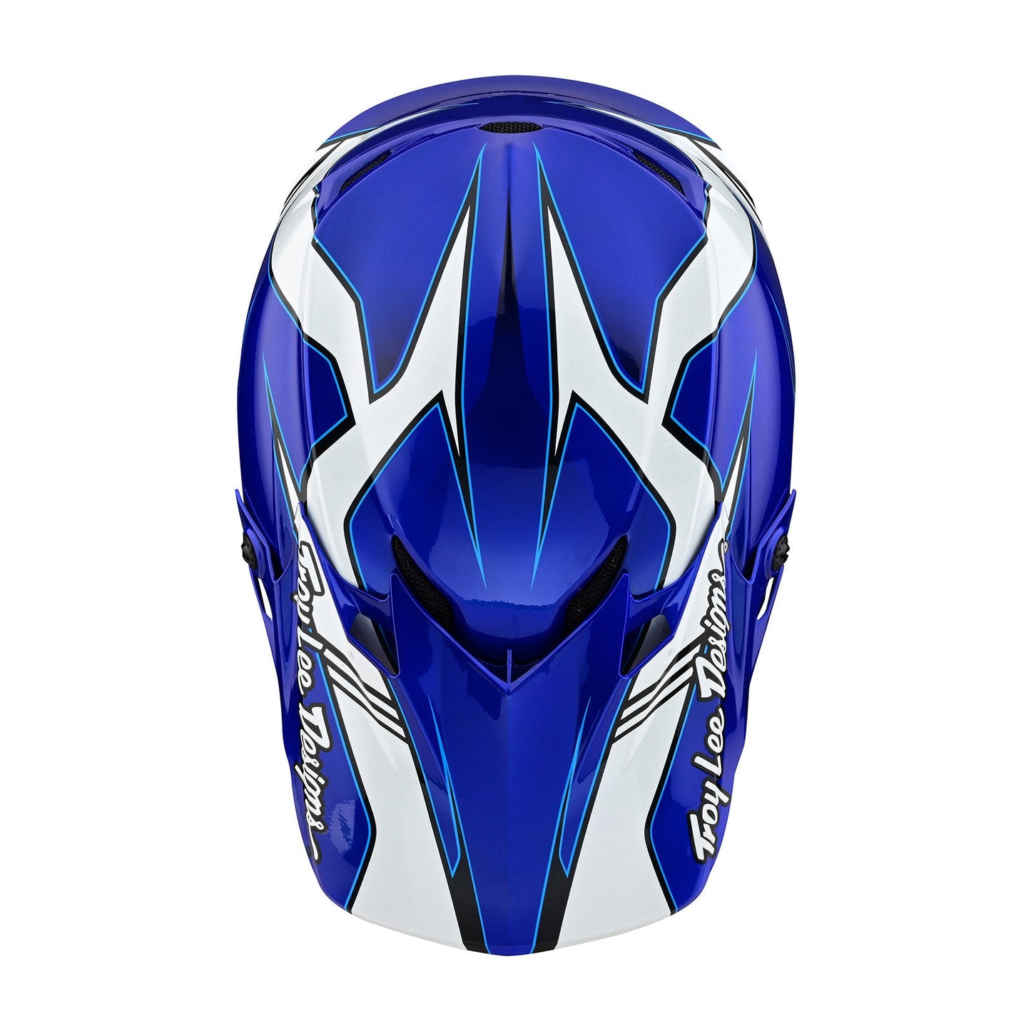 Troy Lee Designs SE4 Polyacrylite Helmet (Matrix Blue) - 2XL