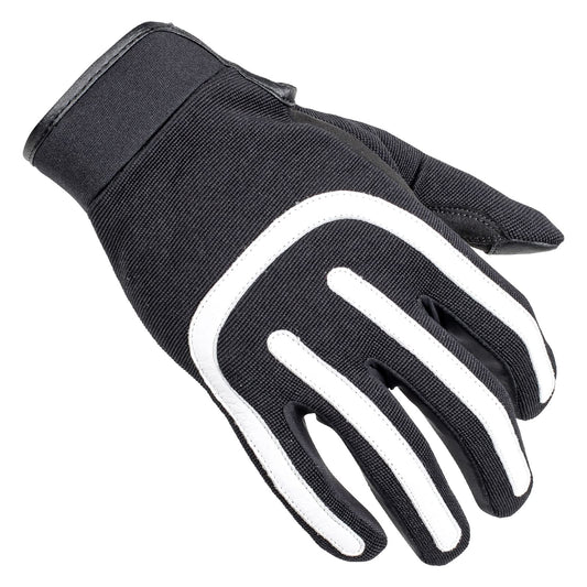 Cortech Brodie Motorcycle Gloves (Black/White) - Small