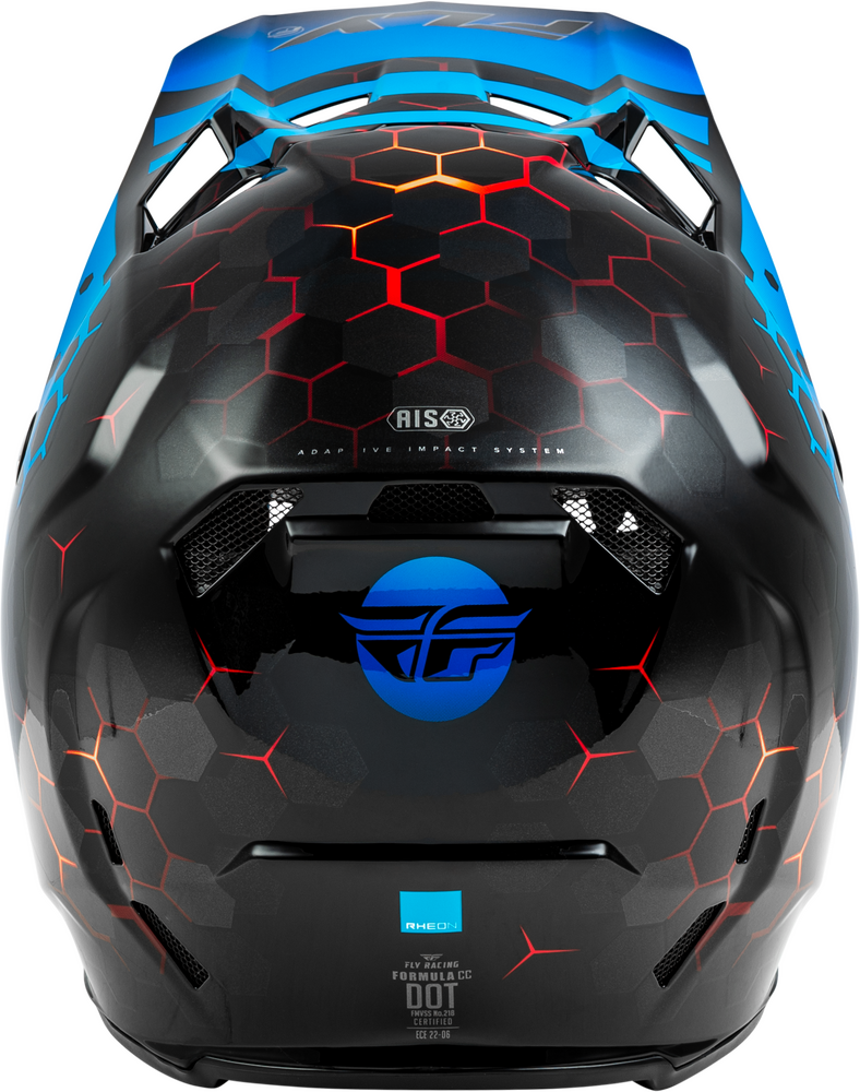 FLY Racing Adult Formula CC Tektonic Helmet (Black/Blue/Red) - Large