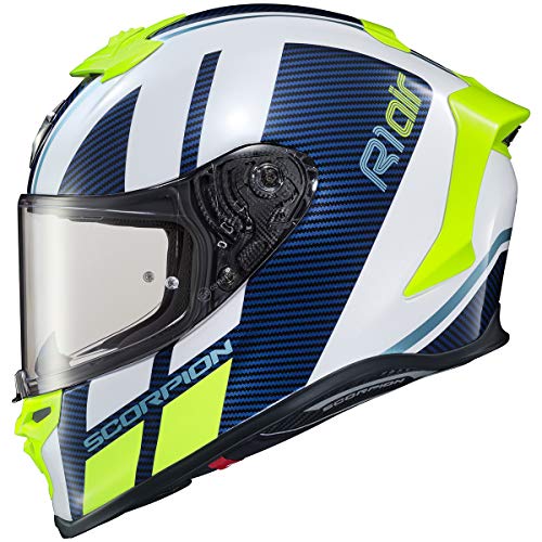 ScorpionEXO R1 Air Helmet (White/Blue) - 2XL