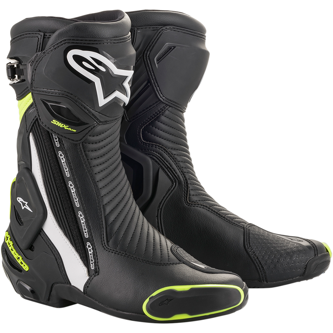 Alpinestars SMX Plus V2 Boots (Black / White / Yellow)