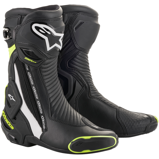 Alpinestars SMX Plus V2 Boots (Black / White / Yellow)