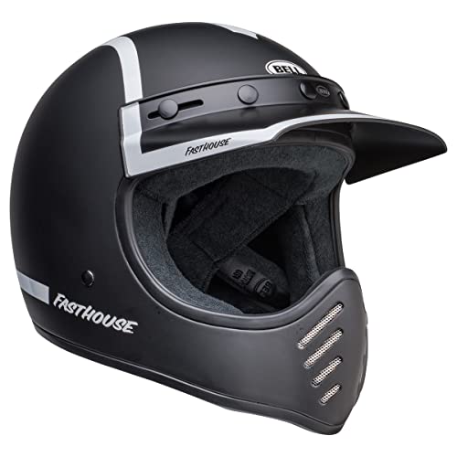 Bell Moto-3 Helmet (FH Old Road Matte/Gloss Black/White - Large)