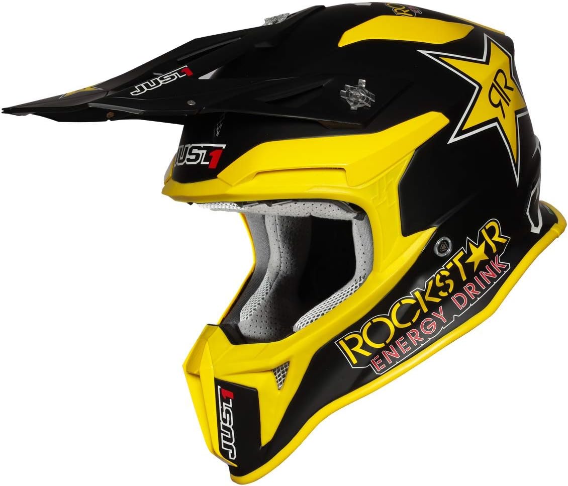 JUST 1 J18 Fiberglass Shell MX Off-Road Motocross Motorcycle Helmet