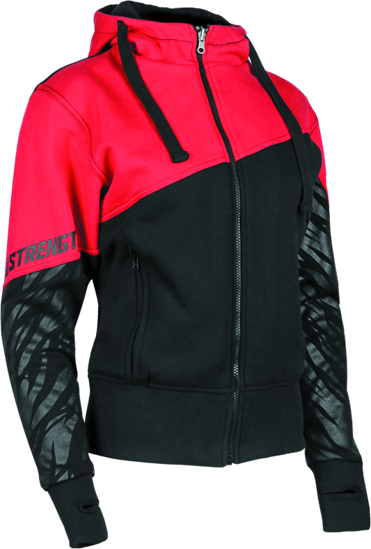 Speed and Strength Cat Outa Hell Hoody Red/Black Womens - XL