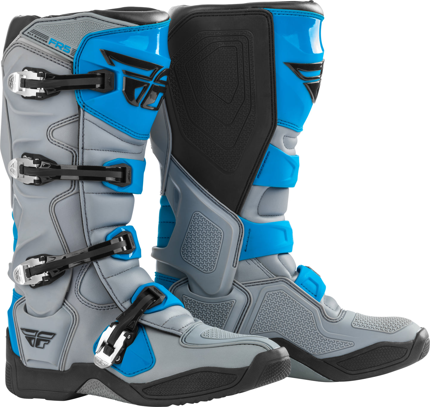 Fly Racing FR5 Boots (Grey/Blue) Size 7