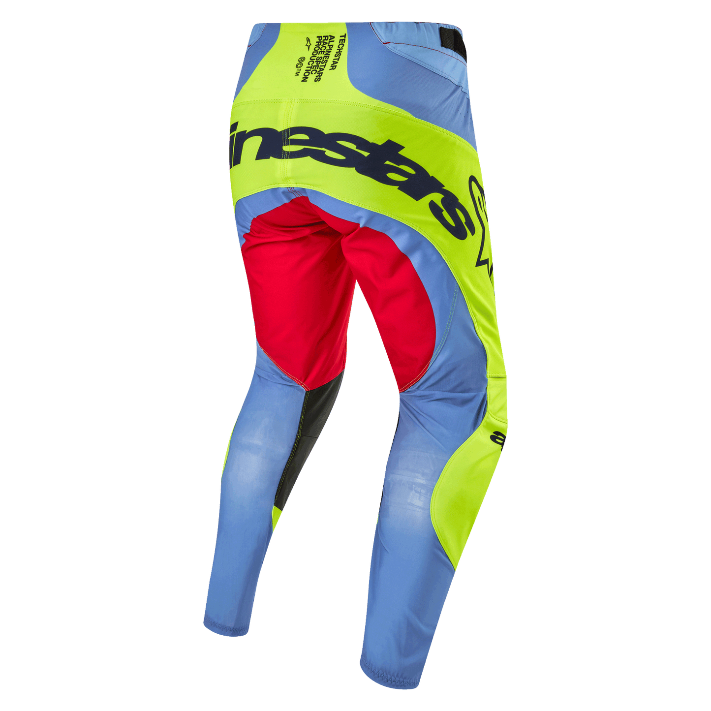 Alpinestars Men's Techstar Ocuri MX Pants (Light Blue/Yellow Fluo/Red Berry)