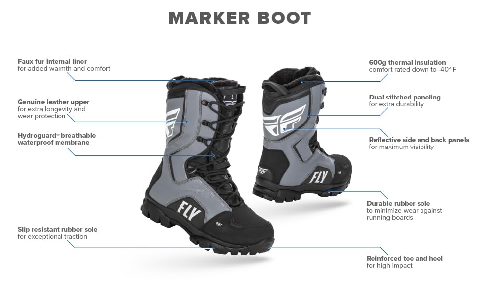 Fly Racing Marker Boot (Black) Size 8