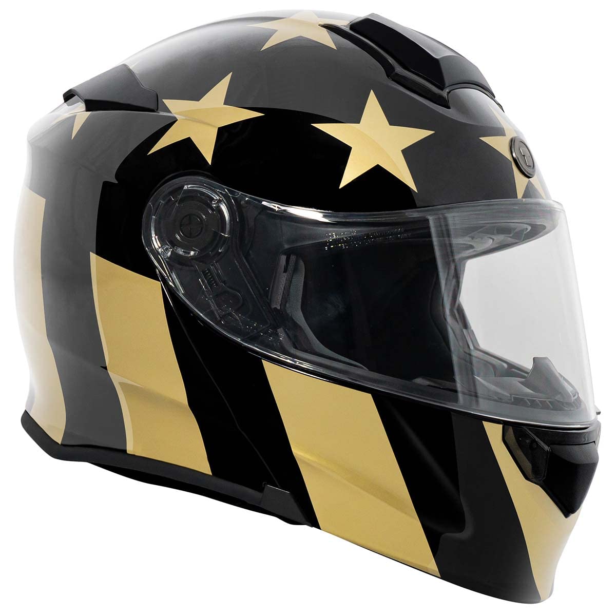 TORC T28B Bluetooth Integrated Motorcycle Helmet (Gold Star) - XL