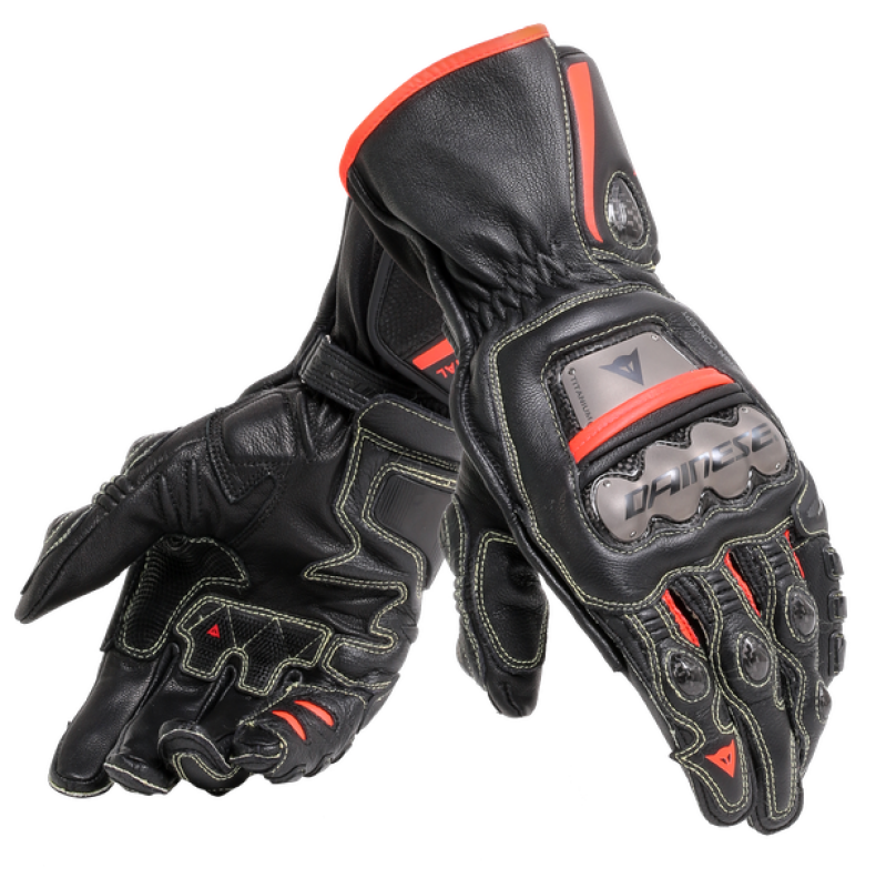 Dainese Full Metal 6 Gloves Black/Red - Small (Part #dai201815895-P75-S)