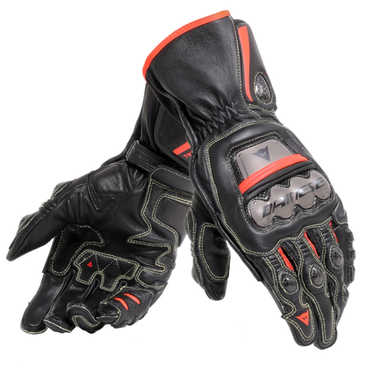 Dainese Full Metal 6 Gloves Black/Red - Small (Part #dai201815895-P75-S)