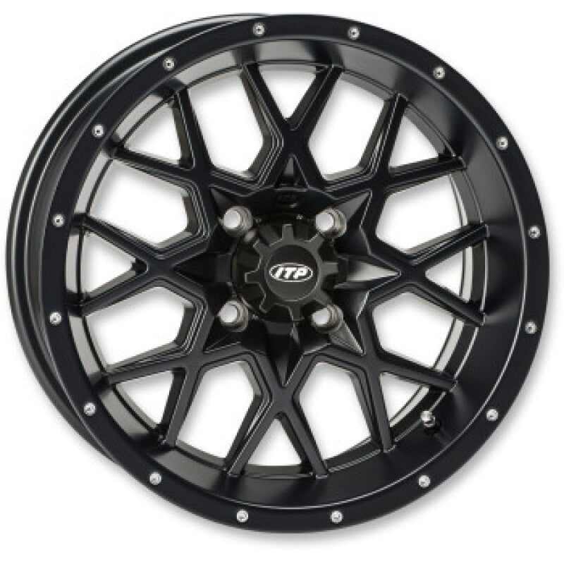 ITP Hurricane 18x6.5 / 4x137 BP / 4+2.5 Offset Gloss Black Wheel