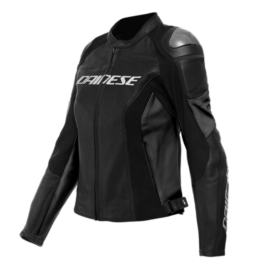 Dainese Racing 4 Lady Leather Jacket Perforated Black/Black Size - 48