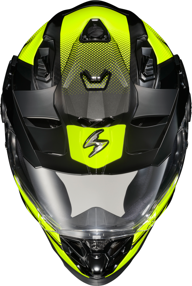 ScorpionEXO XT9000 Carbon Fiber Adventure Helmet (Trailhead Graphic Hi-Vis)