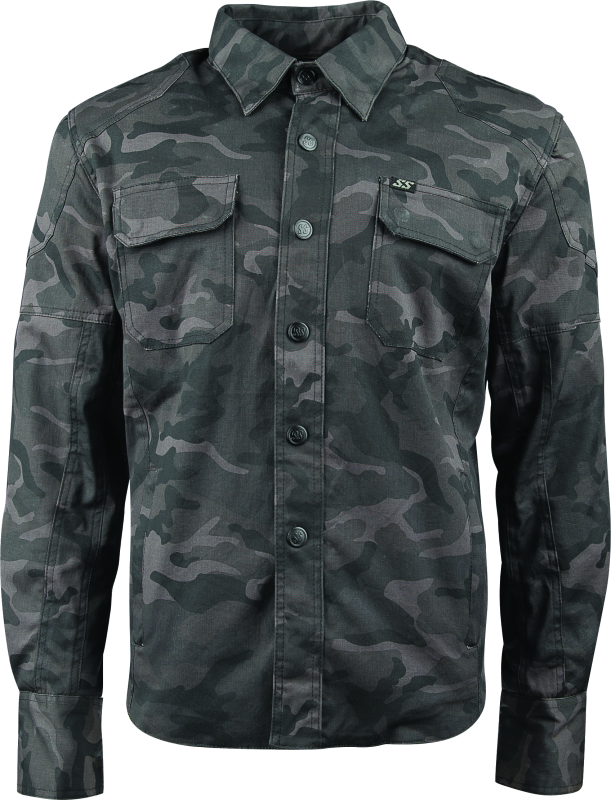 Speed and Strength Call to Arms Moto Shirt Camouflage - Large