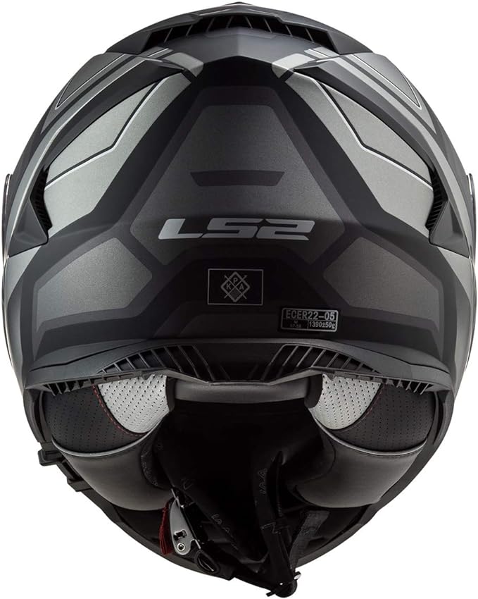 LS2 Assault Petra Full Face Motorcycle Helmet W/SunShield (Matte Black/Graphite/Gray)