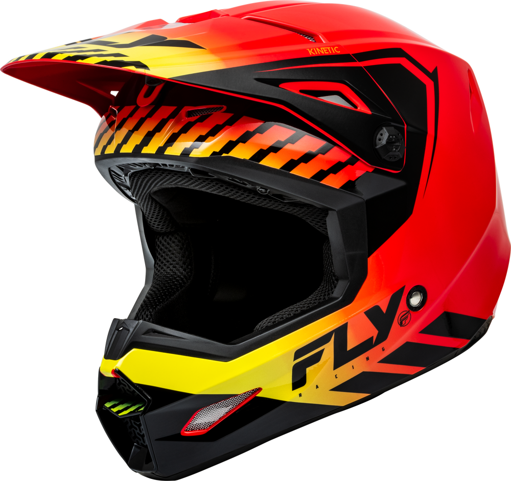 FLY Racing Adult Kinetic Menace Helmet (Red/Black/Yellow)