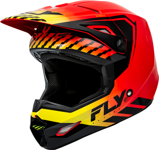 FLY Racing Adult Kinetic Menace Helmet (Red/Black/Yellow)