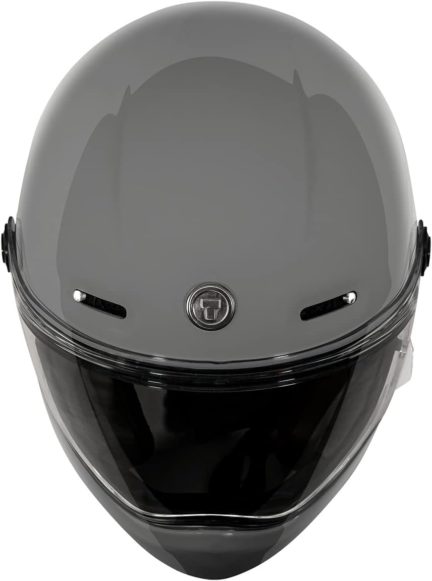 TORC T9 Retro Motorcycle Helmet (Gloss Grey)