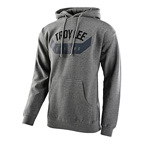 Troy Lee Designs Motocross/Bike Racing Pullover Hoodie for Men, Arc Gunmetal Heather, Small