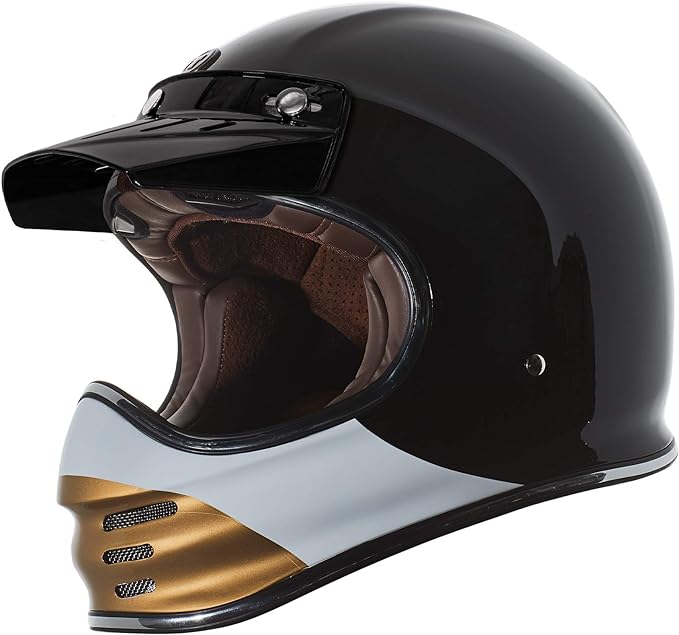 TORC T3 Retro Motorcycle Helmet (Gloss Coyote) - XS