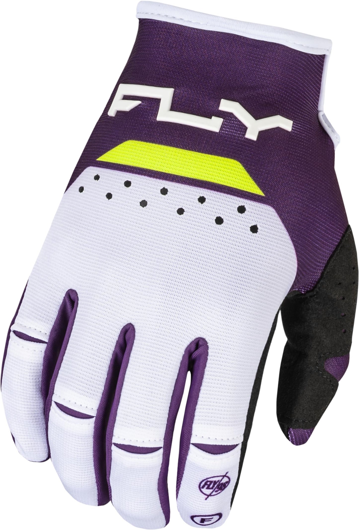 Fly Racing 2024 Adult Kinetic Reload Gloves (Deep Purple/White/Hi-Vis) - 3XL