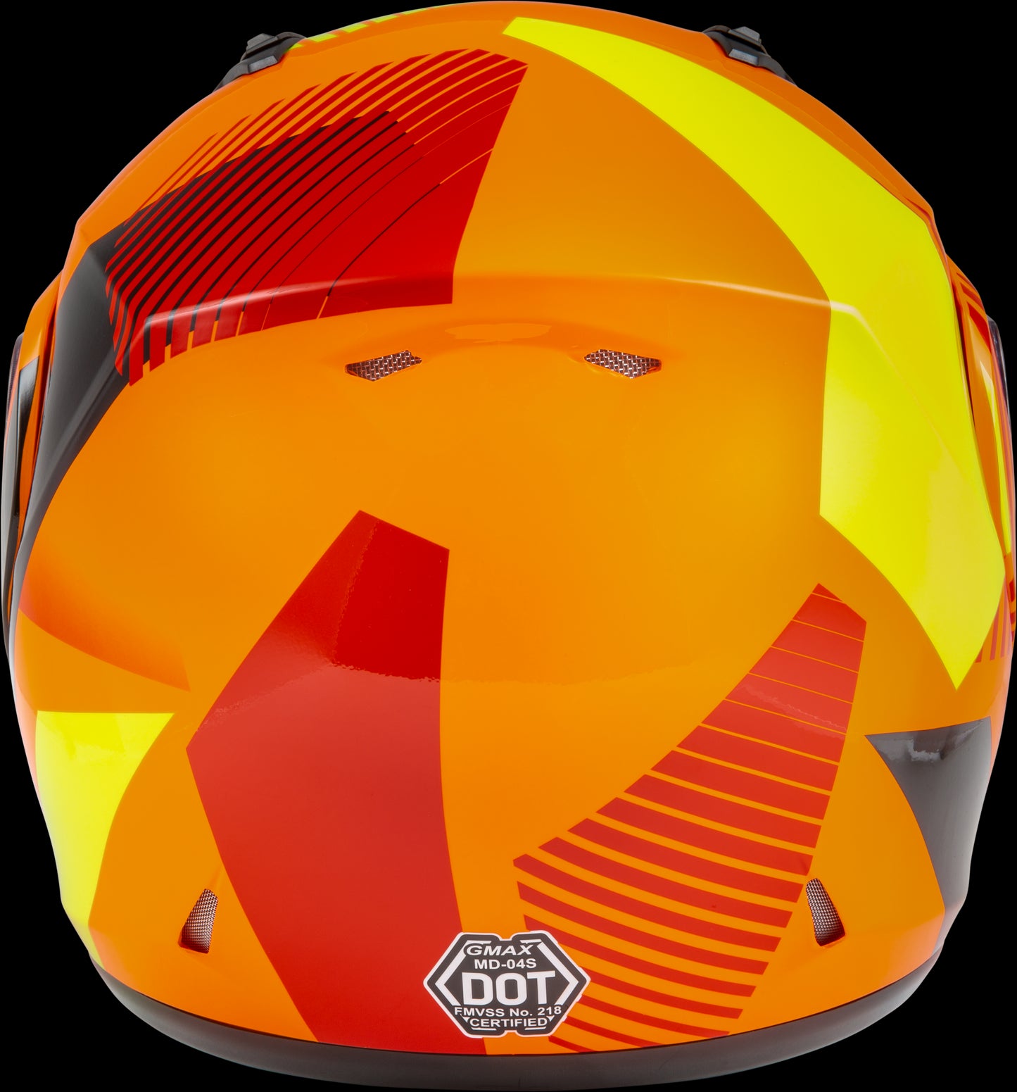 GMAX MD-04S Reserve Modular Snow Helmet w/ Dual Lens Shield (Neon Orange/Hi-Vis) - Small