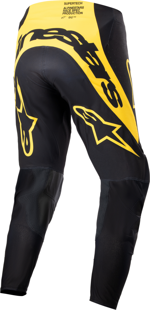 Alpinestars Men's Supertech Ward MX Pants (Black/Yellow) Size 38