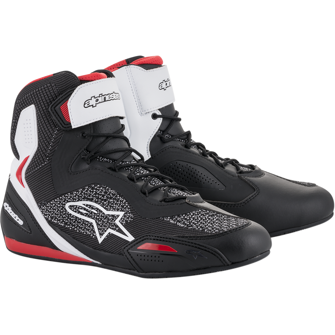 Alpinestars Faster-3 Rideknit® Shoes (Black / White / Red)