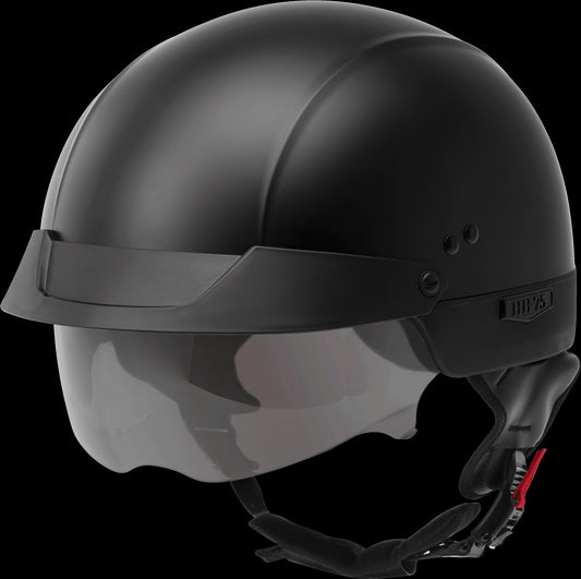 GMAX HH-75 Half Helmet (Matte Black) - Medium