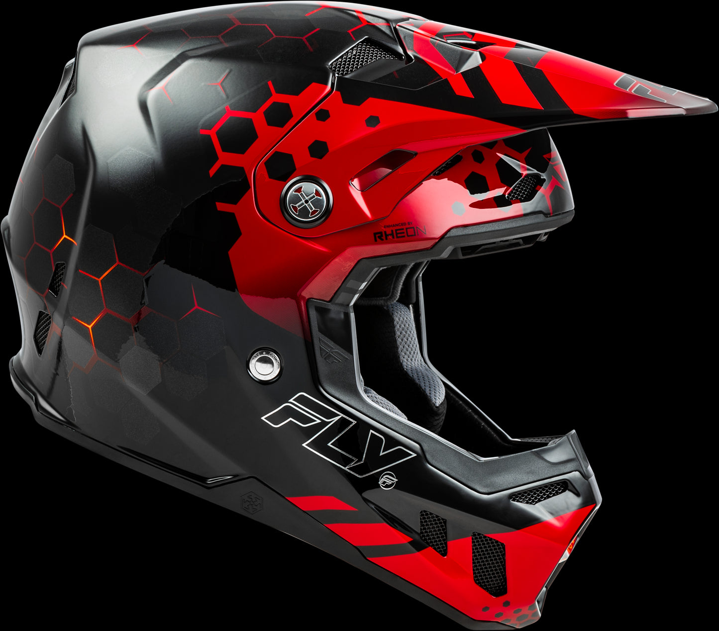 Fly Racing Formula CC Tektonic MX Helmet (Black/Red/Orange)