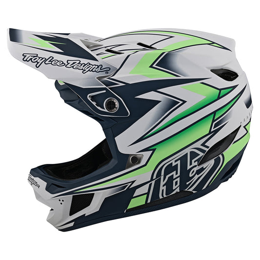 Troy Lee Designs D4 Composite Full Face Mountain Bike Helmet (Volt White)