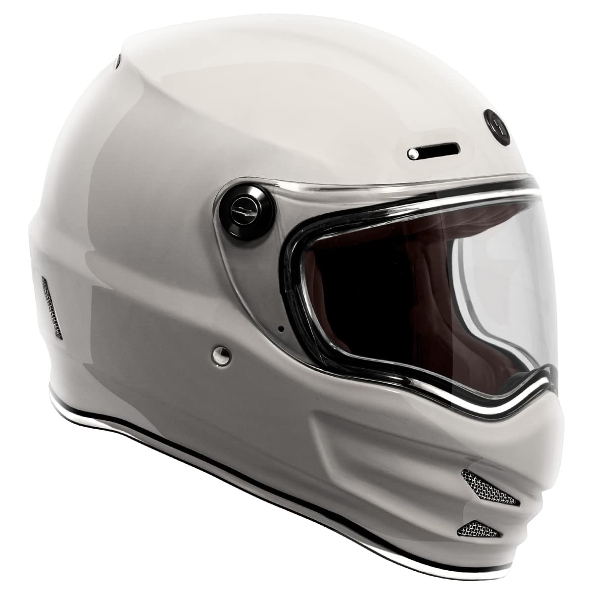 TORC T9 Retro Motorcycle Helmet (Gloss White)