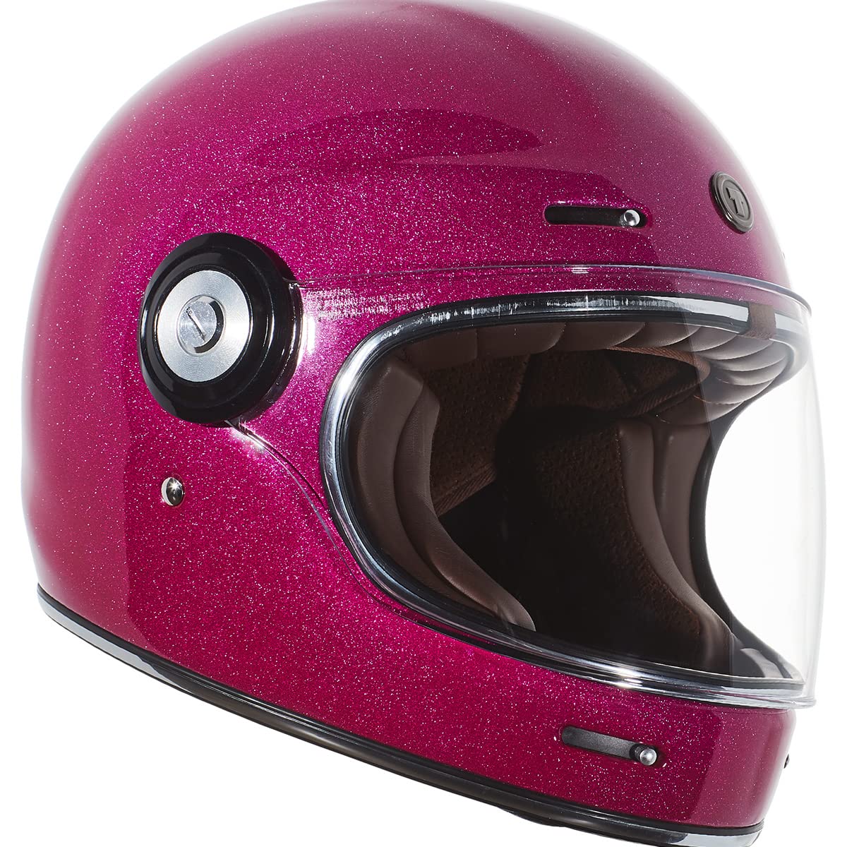 TORC T1 Retro Motorcycle Helmet (Bubblegum Mega Flake) - XXL