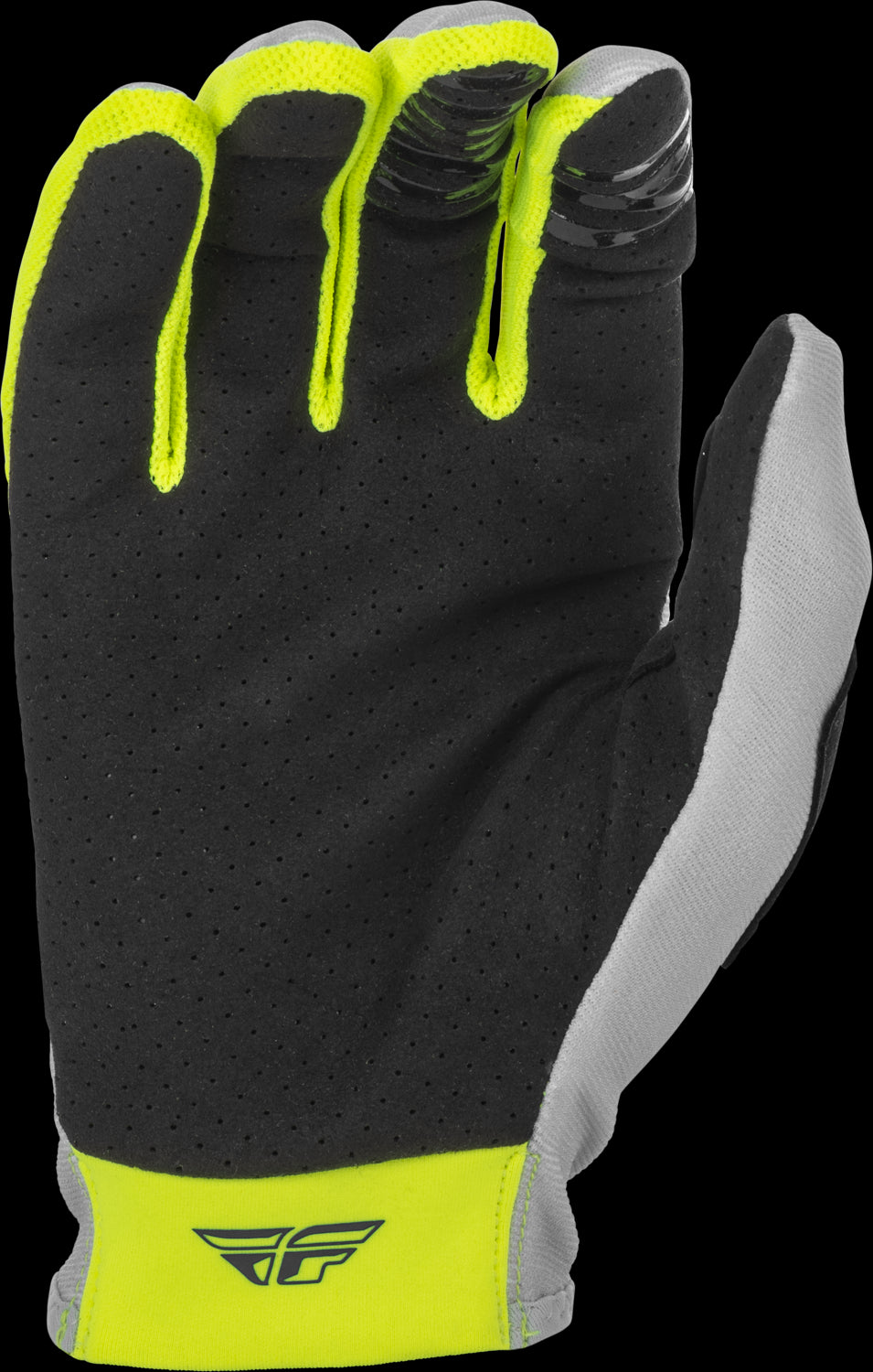 FLY Racing Adult Lite Gloves (Grey/Teal/Hi-Vis Yellow) - 3XL