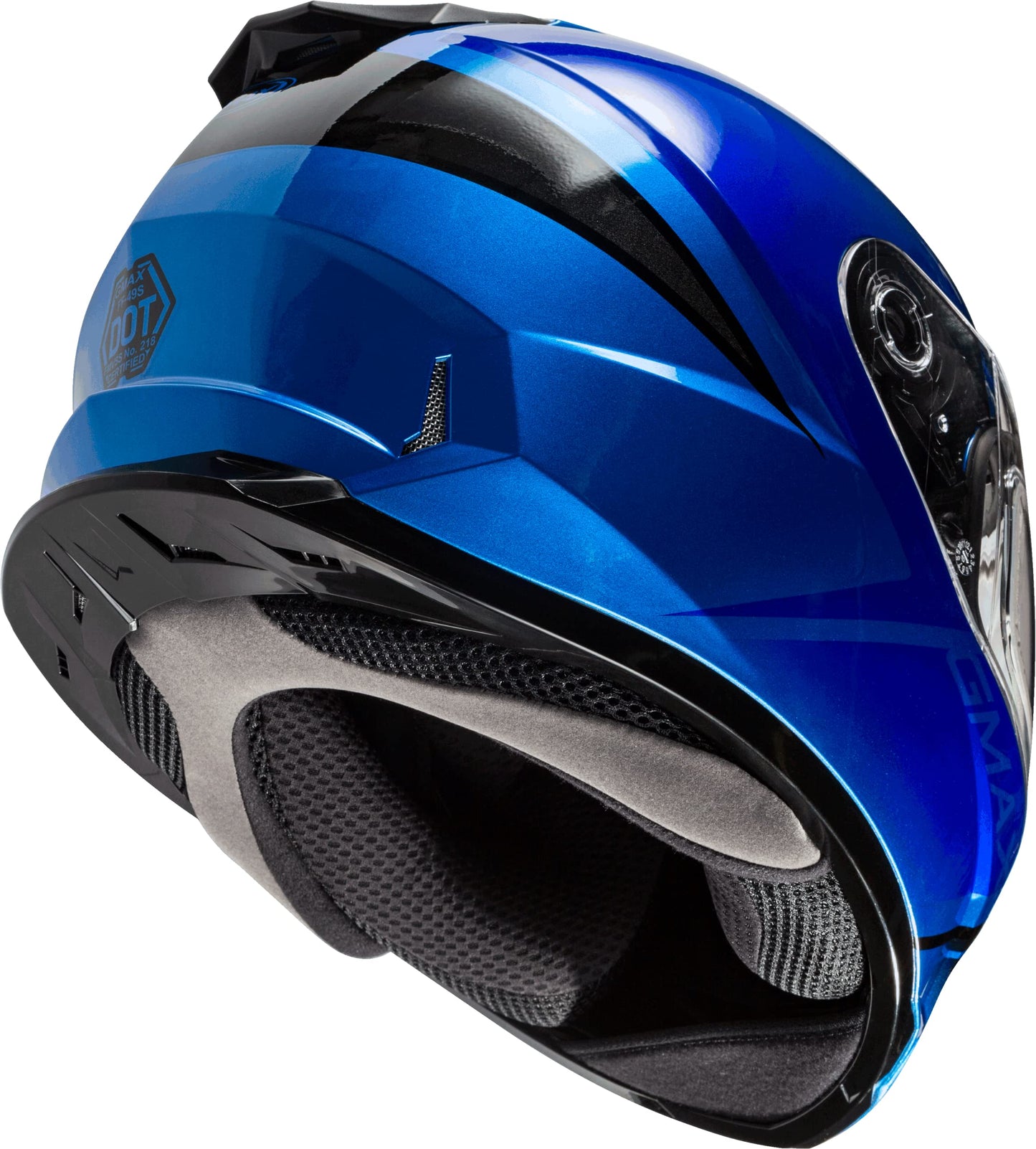 GMAX FF-49S Hail Snow Helmet (Blue/Black) - XXL