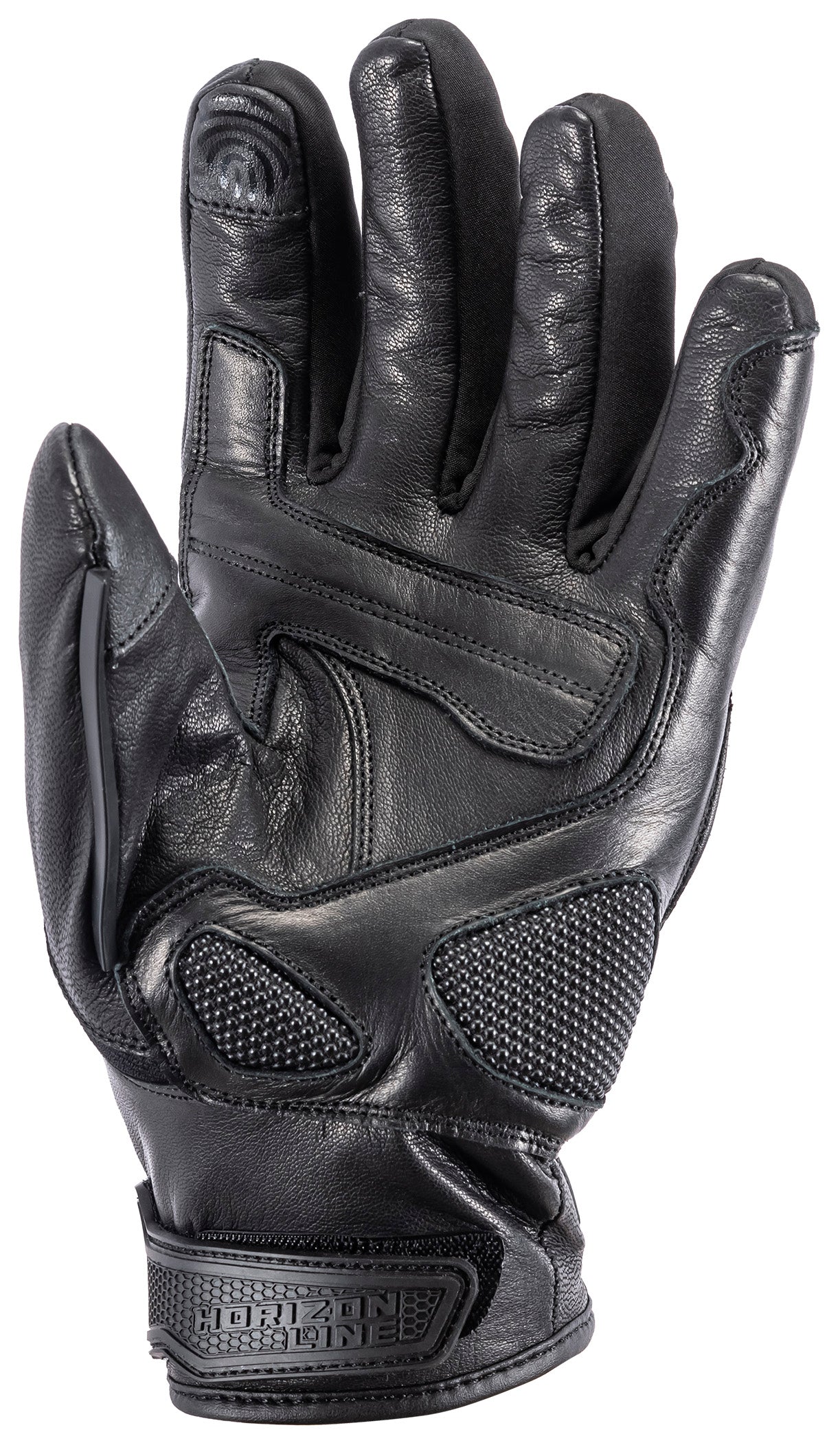 Tourmaster Trailbreak Leather Motorcycle Gloves (Black)