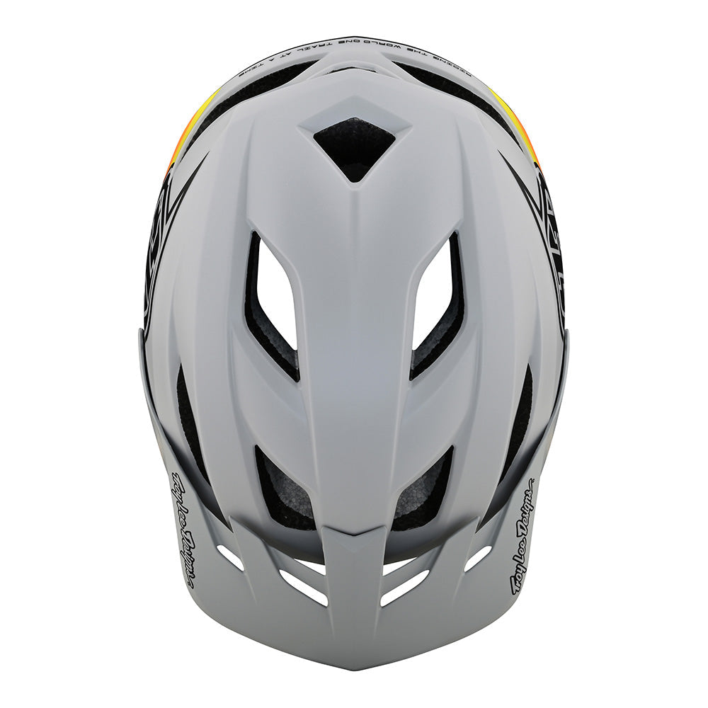 Troy Lee Designs Adult Flowline SE Badge Helmet w/ MIPS (Fog / Gray)