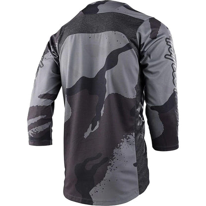 Troy Lee Designs Men's 3/4 Sleeve Ruckus Jersey (Camber Camo) - Black Heather