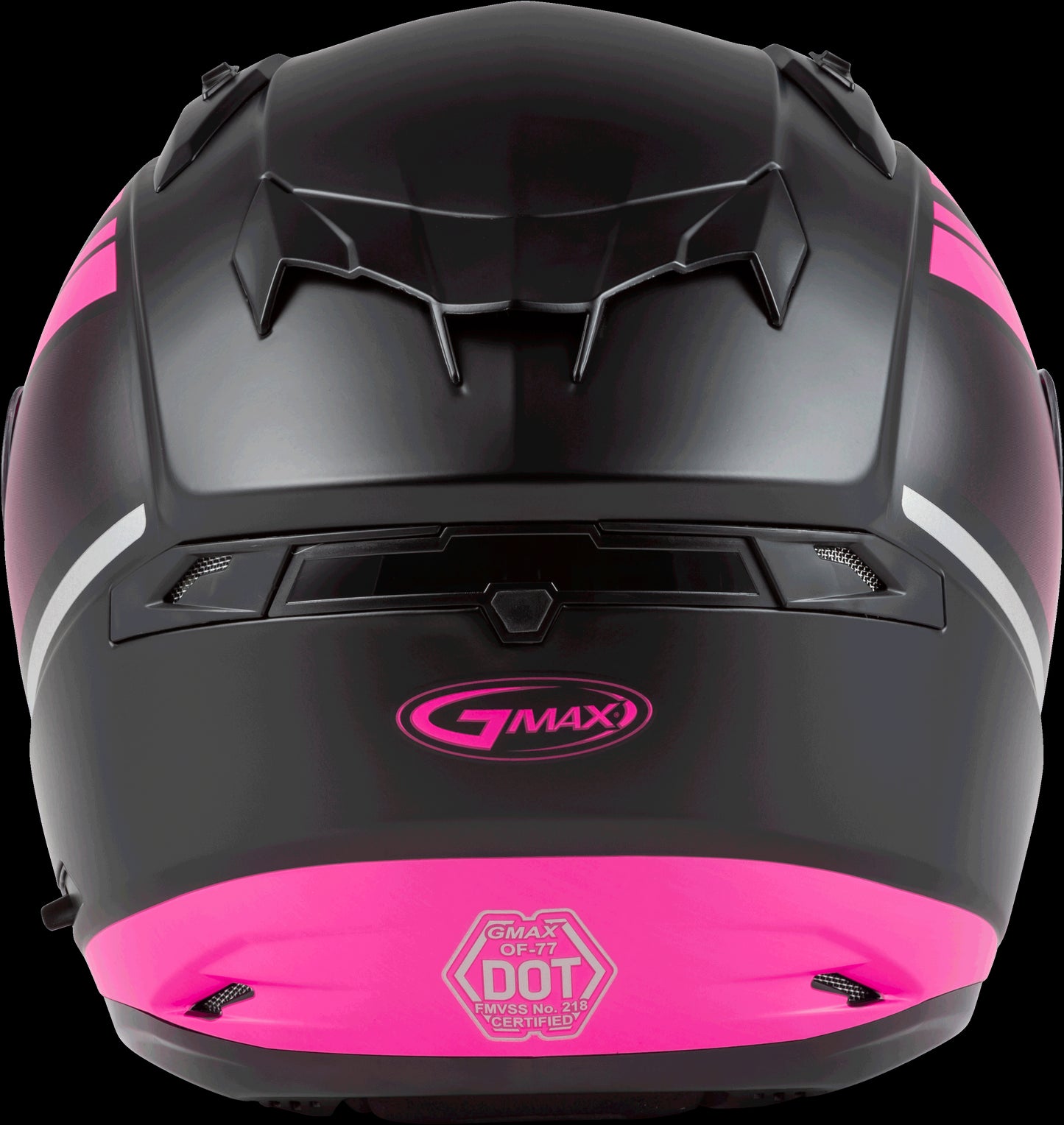 GMAX OF-77 Reform Open-Face Helmet (Matte Black/Pink/Silver) - Small