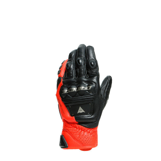 Dainese 4-Stroke 2 Gloves Black/Fluorescent-Red - Large (Part Number: dai201815926-628-L)