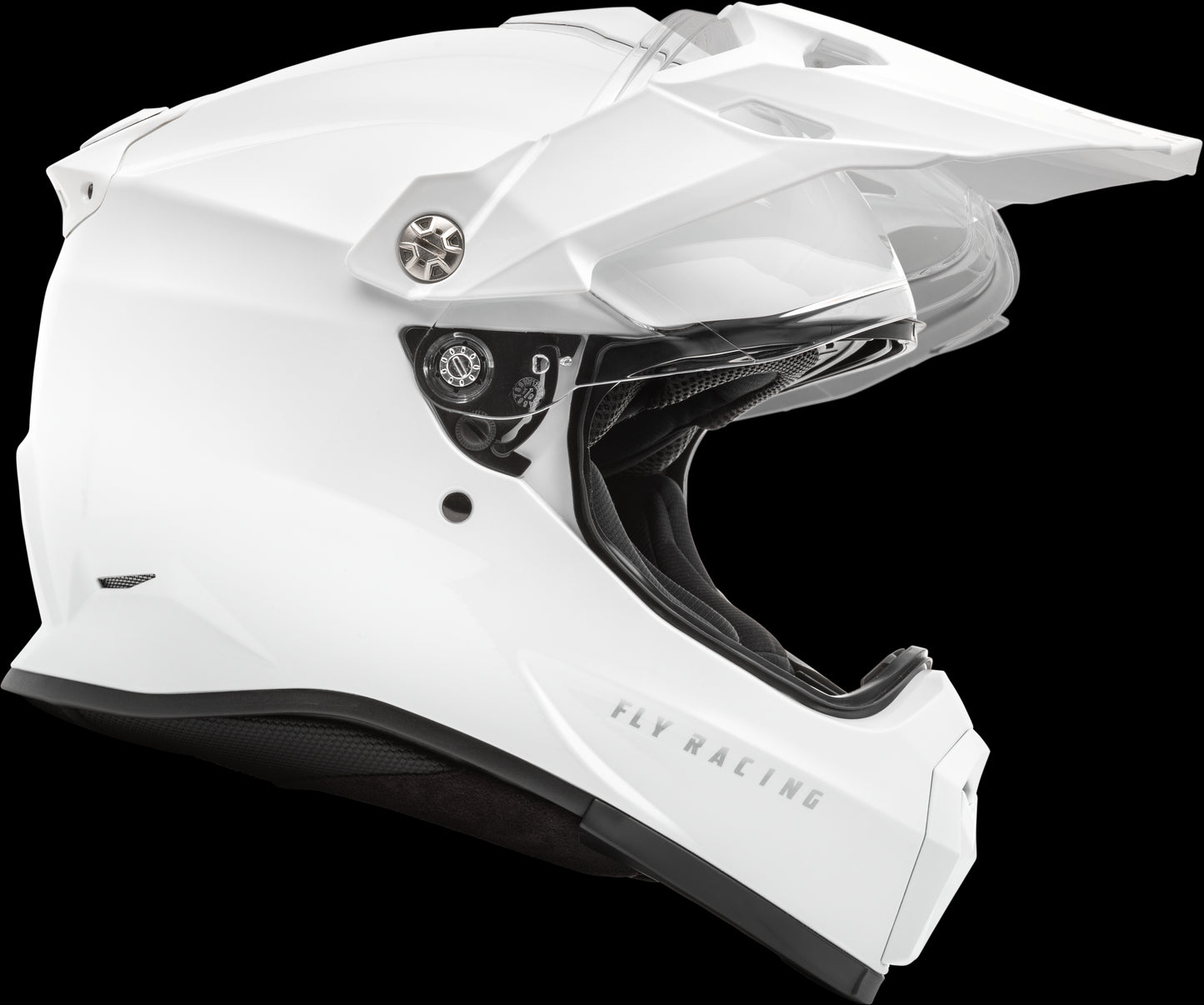 Fly Racing Trekker Solid Helmet (White) - Small