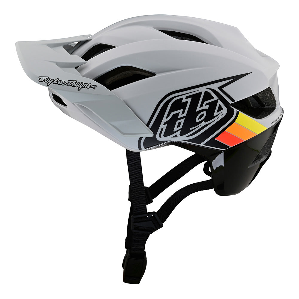 Troy Lee Designs Adult Flowline SE Badge Helmet w/ MIPS (Fog / Gray)