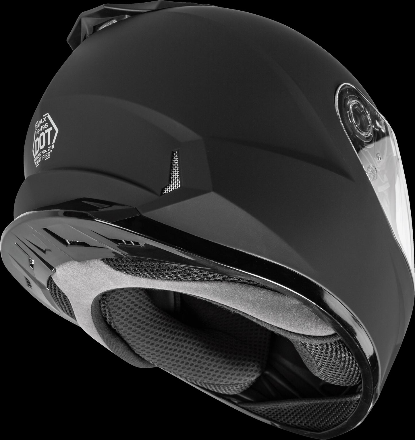 GMAX FF-49 Motorcycle Helmet (Matte Black) - XS