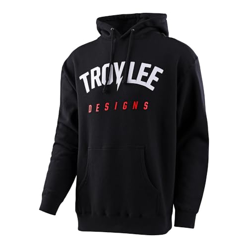 Troy Lee Designs Motocross/Bike Racing Pullover Hoodie for Men, Bolt Black, Medium