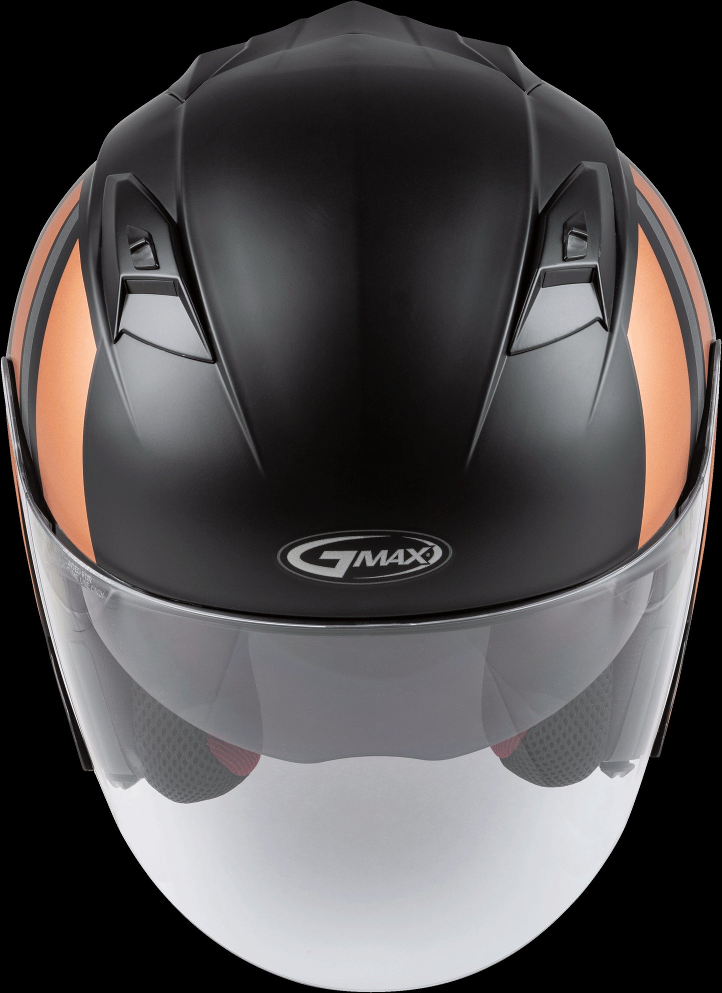 GMAX OF-77 Reform Open-Face Helmet (Matte Black/Copper/Silver) - Medium