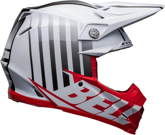 Bell Moto-9S Flex Helmets (Sprint Matte/Gloss Red/White)