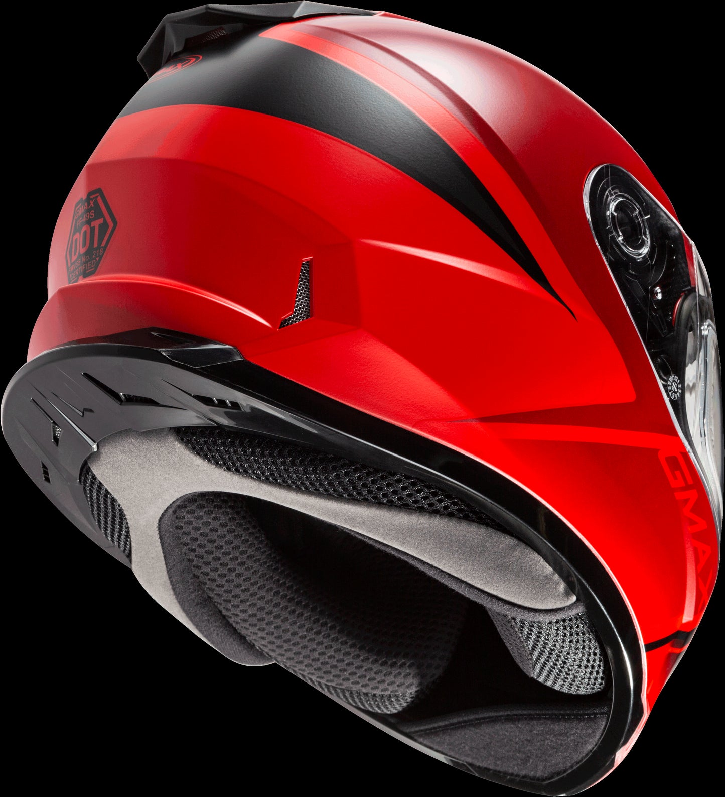 GMAX FF-49S Hail Snow Helmet (Matte Red/Black)