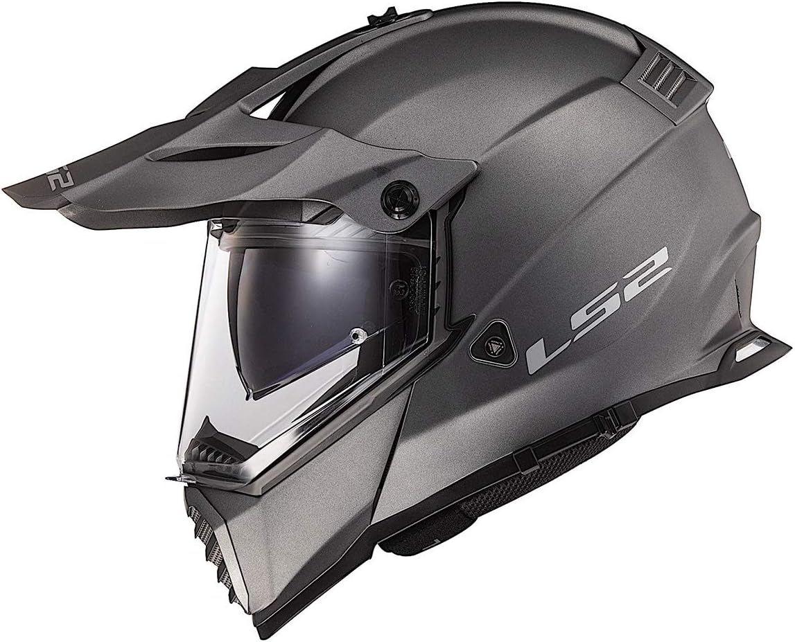 LS2 Blaze Adventure Helmet (Matte Titanium) - Small